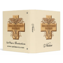 Custom Name RN Caduceus binders