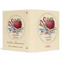 Custom Name Substitute Teacher binders by artmuvz Custom Name Substitute Teacher binders