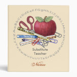 Custom Name Substitute Teacher Binder