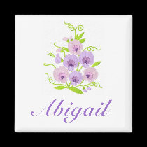 CUSTOM NAME -Sweetpea Girl's / Woman's Magnet