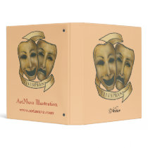 Custom Name Thespian Masks binders
