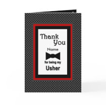CUSTOM NAME - USHER Wedding Thank You Cards