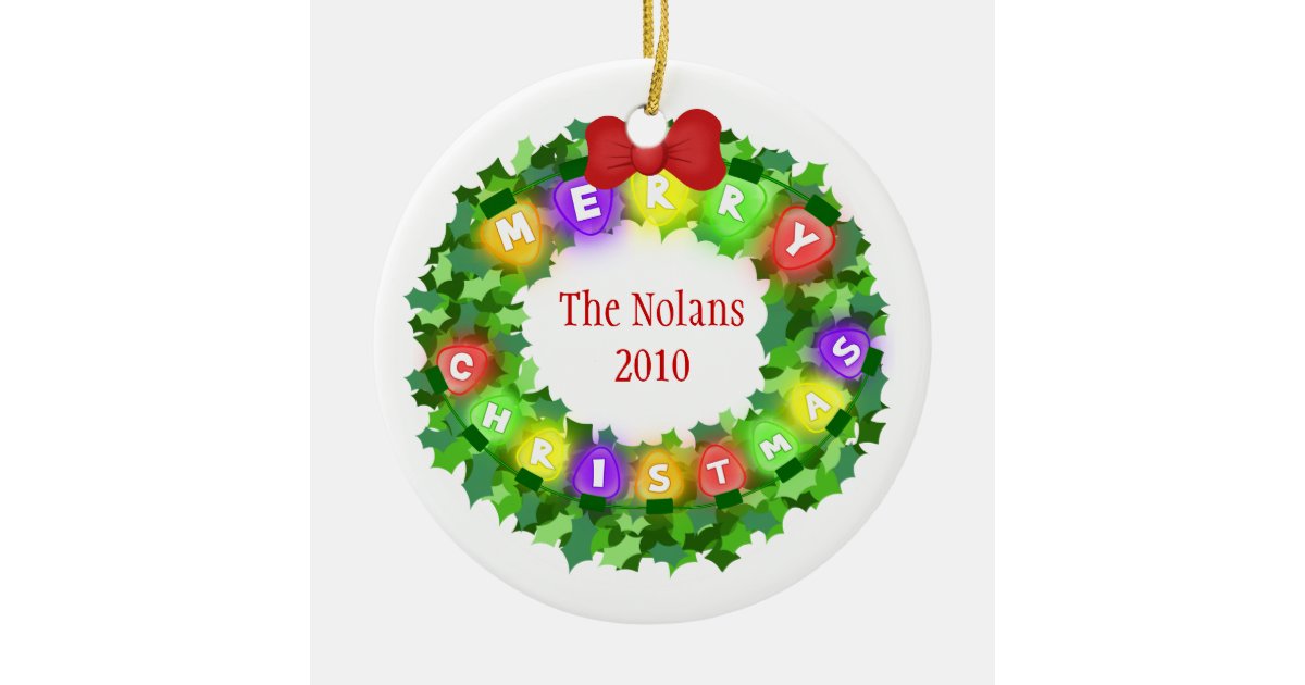 custom name year christmas ornament zazzle custom name year christmas ornament zazzle