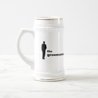 Custom names groomsmen group bachelor beer stein mug