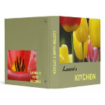 Custom Name's KITCHEN Best Recipes book binder