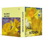 Custom Name's KITCHEN Favorite Recipes Collection Binder