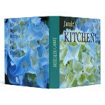 Custom Name's KITCHEN! recipe binder Hydrangeas