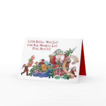 Custom Naughty Nice List Christmas Card for Kids