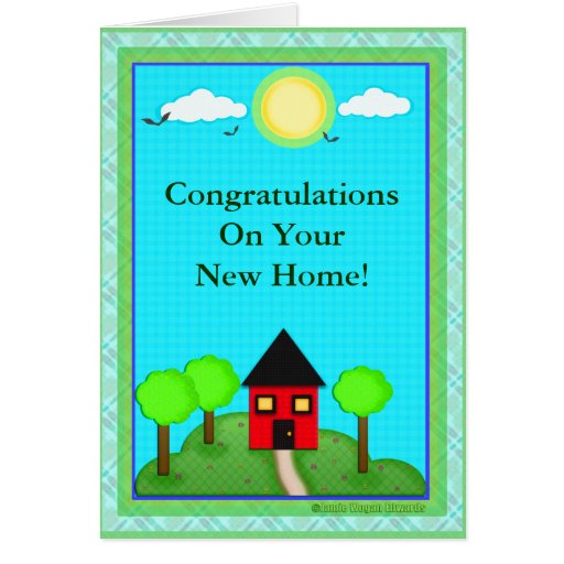 Custom New Home Congratulations Card Zazzle