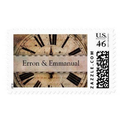 Custom New Years Eve wedding postage