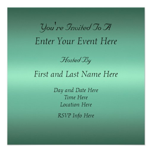 Custom New Year's Party Invitation