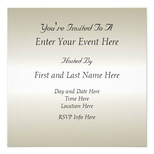 Custom New Year's Party Invitation