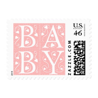 Custom Newborn Baby Announcement Stamps by eBabyz