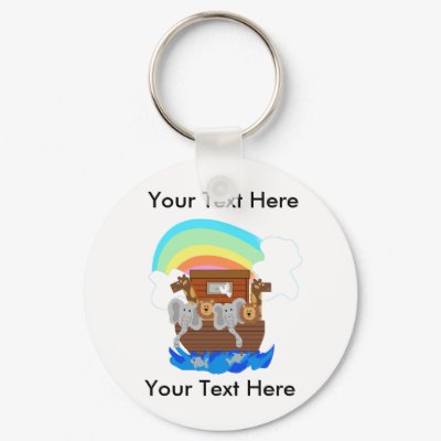 Custom Noah's Ark Keychain by toddlersplace