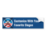 CUSTOM NObama Bumper Sticker