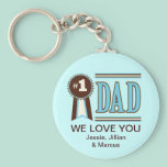 Custom Number One Dad's Father's Day Keychain keychains