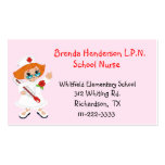 Custom Nurse Pink Business Card
