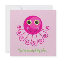 Custom Octopus Big Sister Child's Name Announcement
