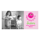 Custom Octopus Big Sister Child's Name Picture Card