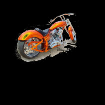 Custom Orange Bike T-Shirt