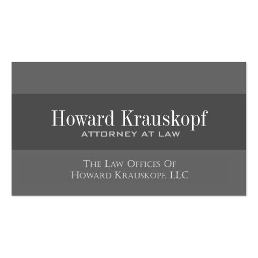 Custom Order - Attorney Business Cards (front side)