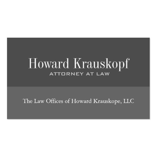 Custom Order - Attorney Business Cards (front side)