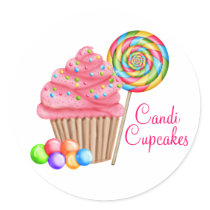 Custom Order For Candace- Candi Cupcakes Sticker