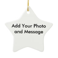 Custom Ornament Star ornament