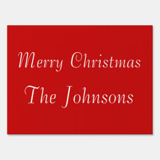 Christmas Yard &amp; Lawn Signs | Zazzle