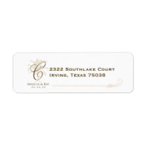 Custom Palm Tree Wedding Logo labels