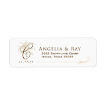 Custom Palm Tree Wedding Logo labels