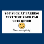 Custom parking card business cards