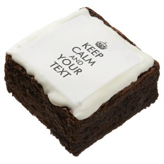 Custom Party Favors Keep Calm Brownies Your Text