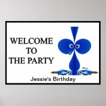 Custom Party Welcome Sign Poster