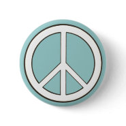 Custom Peace Sign buttons button