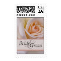 Custom peach wedding rose postage by perfectpostage Custom peach wedding rose postage