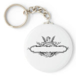 Custom personalize angel cherub fleur di lis print keychain