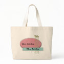 Custom Personalized 50s Style Advertising Totes bags by iheartshop Custom Personalized 50s Style Advertising Totes bags