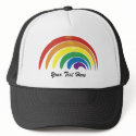 Custom Personalized Abstract Rainbow Hats by iheartshop Custom Personalized Abstract Rainbow Hats