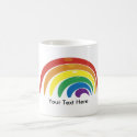 Custom Personalized Abstract Rainbow Mugs by iheartshop Custom Personalized Abstract Rainbow Mugs