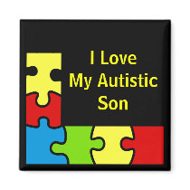 Custom Personalized Autisims Border Magnets by iheartshop Custom Personalized Autisims Border Magnets