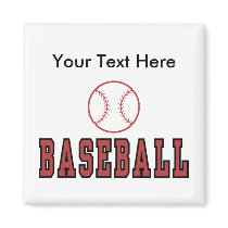 Custom, Personalized Baseball Magnets by pacificsportsgifts Custom, Personalized Baseball Magnets
