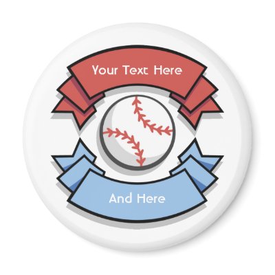 Custom Personalized Baseball Magnets by pacificsportsgifts