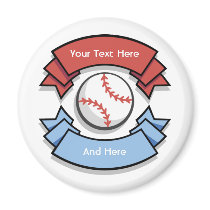Custom Personalized Baseball Magnets by pacificsportsgifts Custom Personalized Baseball Magnets