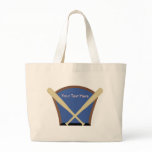 Custom Personalized Baseball Tote Bags