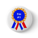 Custom Personalized Blue Ribbon Award Buttons by iheartshop Custom Personalized Blue Ribbon Award Buttons