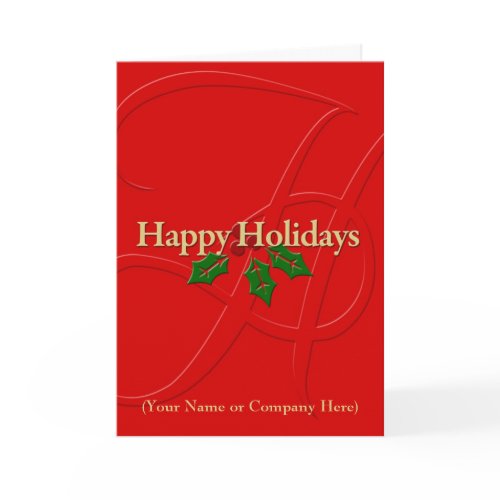 Custom Personalized Christmas Card w/ Logo card
