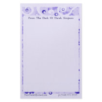 Custom / Personalized Circle Design Stationery