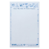 Custom / Personalized Circle Design Stationery