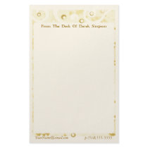 Custom / Personalized Circle Design Stationery